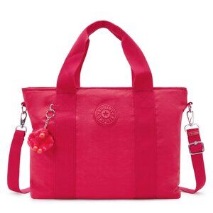 Kipling Minta Large Tote Removable Shoulder Strap Confetti Pink (MSRP $119)